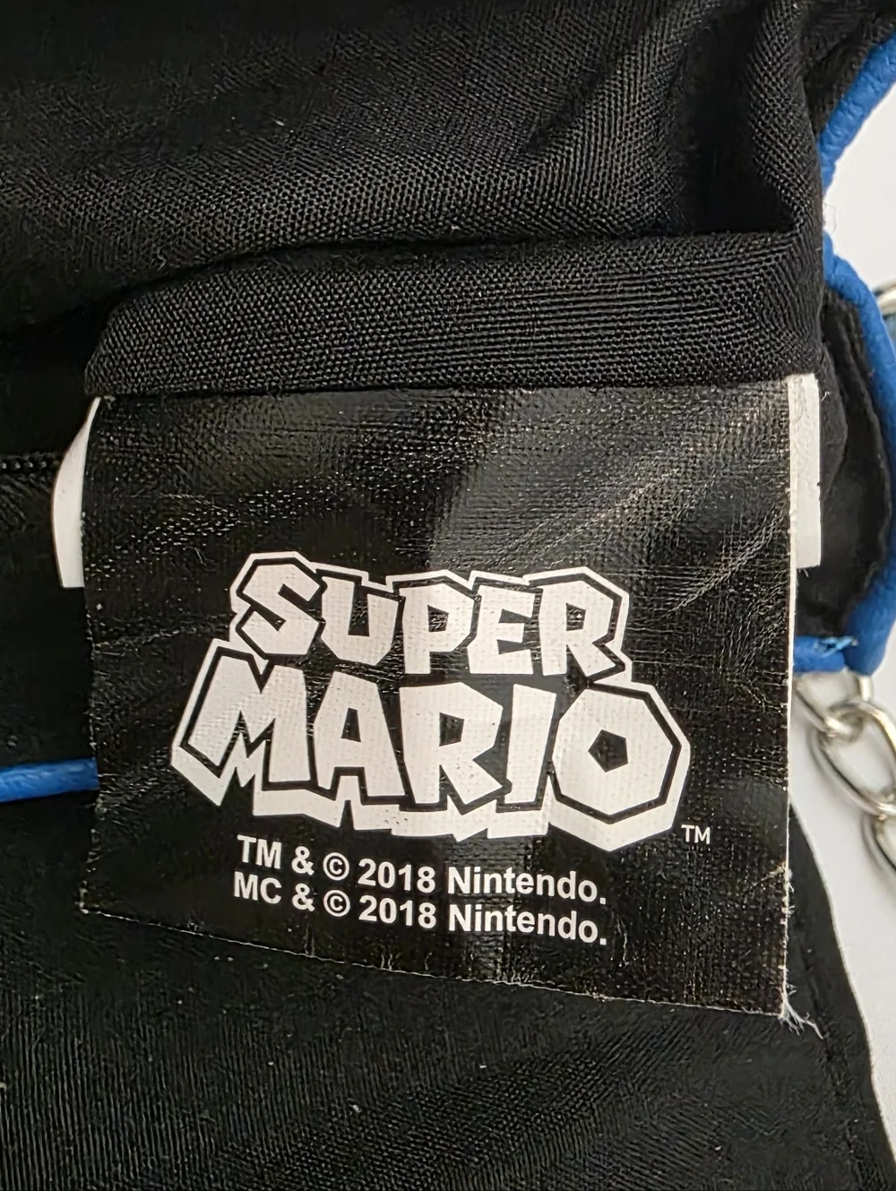 Nintendo Super Mario Crossbody Wristlet - Red & Blue Faux Leather w/ Buttons - Picture 2 of 8